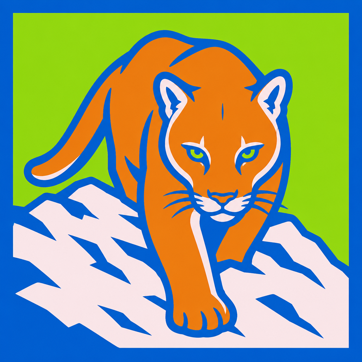 kitty on top of mountain